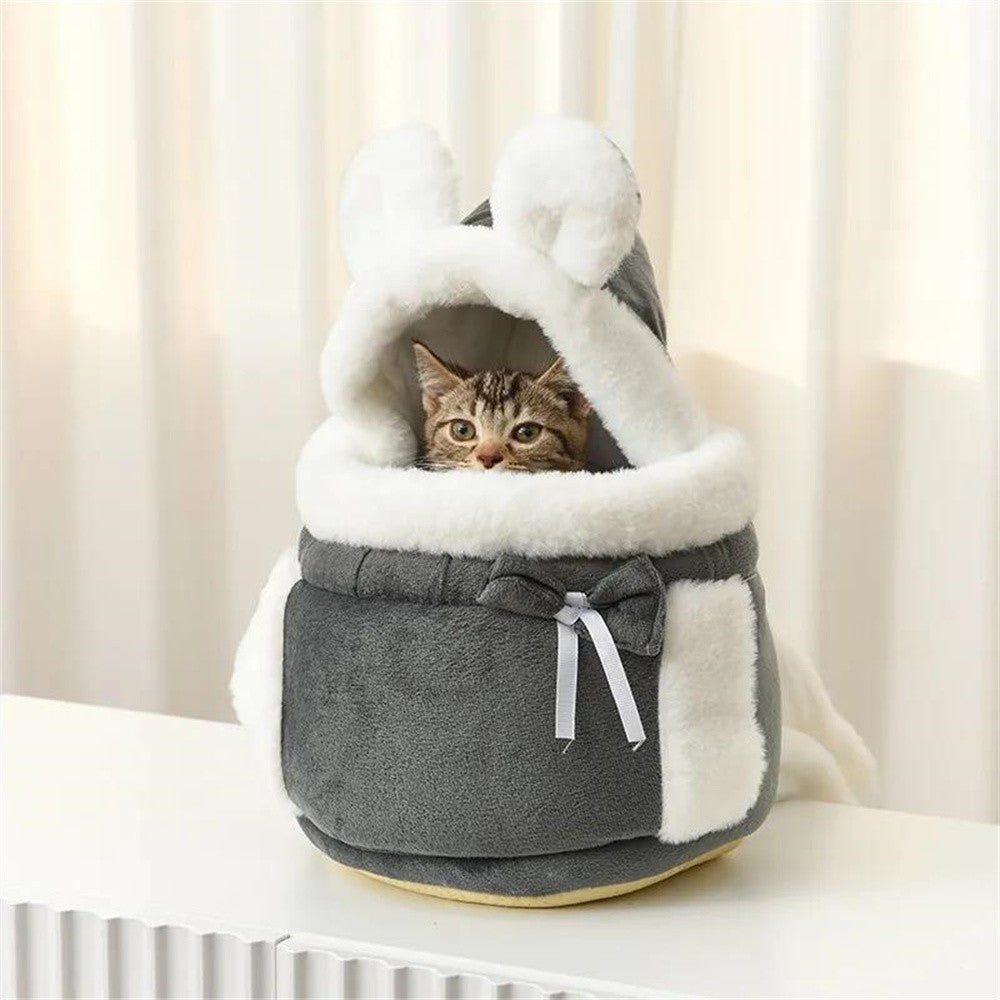 Mochila de Transporte para Cães Chihuahua para Viagem ao Ar Livre, Bolsas de Transporte de Inverno Quentes para Animais de Estimação Pequenos, Ninho para Cães Yorkshire, Gatos, Casa para Mascotes