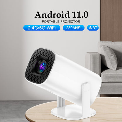 P30 Smart Mini Projetor Android 11 WiFi6 Suporte 4K 1080P BT5.0 Projetor 1280*720P Home Cinema Projetor Portátil