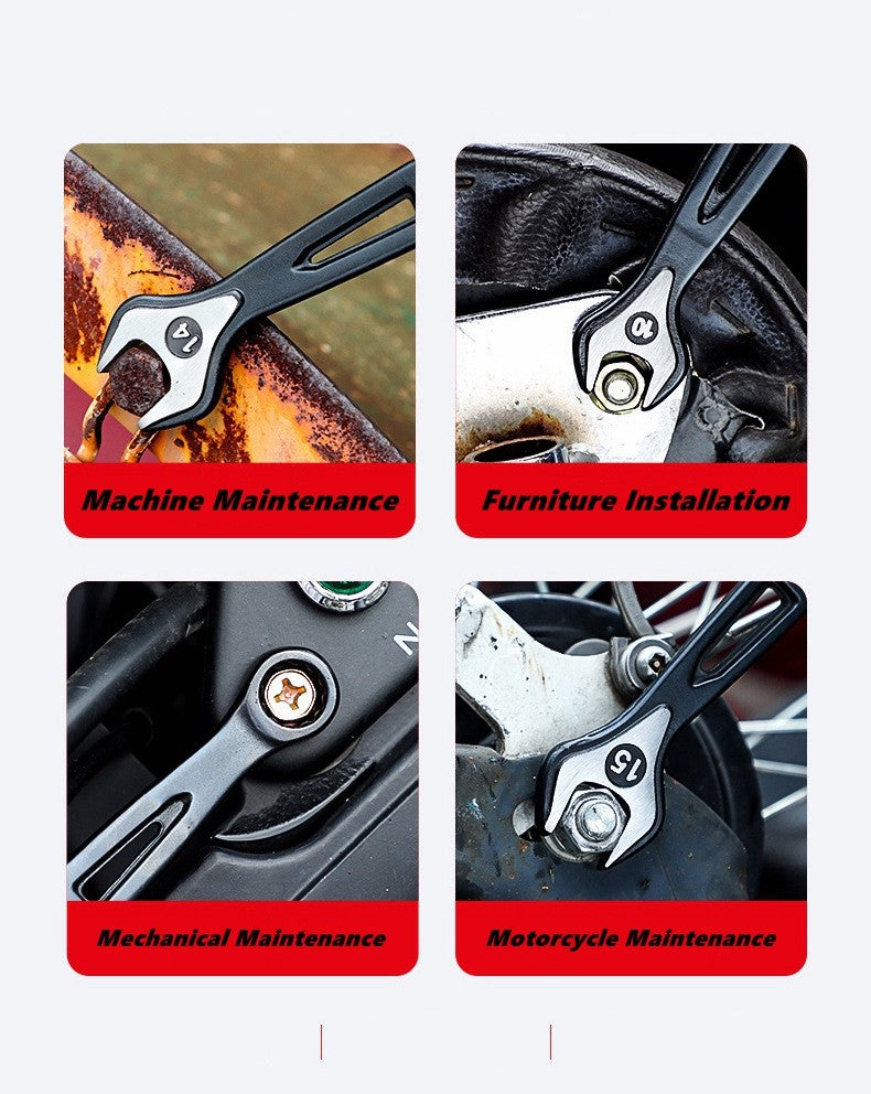 Chaves Catraca de Boca e Estrela Dupla Utilização 6mm-24mm Jogo de Chaves Combinadas Cortador de Porcas Ferramenta Manual Combinada para Reparo de Motor