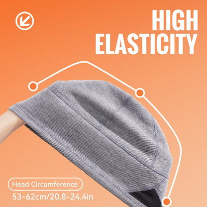 WRELS Warm Beanie Knitted Skull Cap Fashion Winter Hat Thermal Fleece Lined Sports Hat Windproof Sweat Absorbing Sports Hat