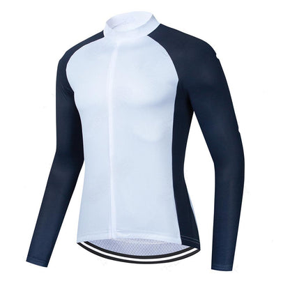 Men Cycling Jerseys White Long Sleeves Autumn Cycling Clothing MTB Pro Team Bike Shirts Bicycle Clothes