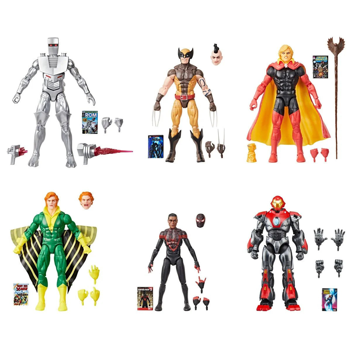 Marvel Legends Adam Warlock Banshee Daken Filho de Wolverine Ultimate Ironman Rom Miles Homem-Aranha Comic Retro Boneco de Ação de 15cm