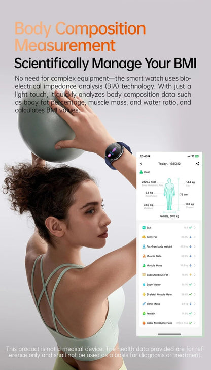 XIAOMI 704505 Novo Smartwatch ECG+PPG Preciso Ácido Úrico Lipídios Pressão Análise Corporal Smartwatch Masculino Chamada BT NFC