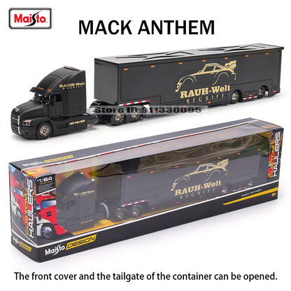 Maisto 1:64 MACK Anthem LoneStar UP Transporte Fabricação de Fundição Reboque Modelo Simulação Modelo Coleção de Carro de Liga