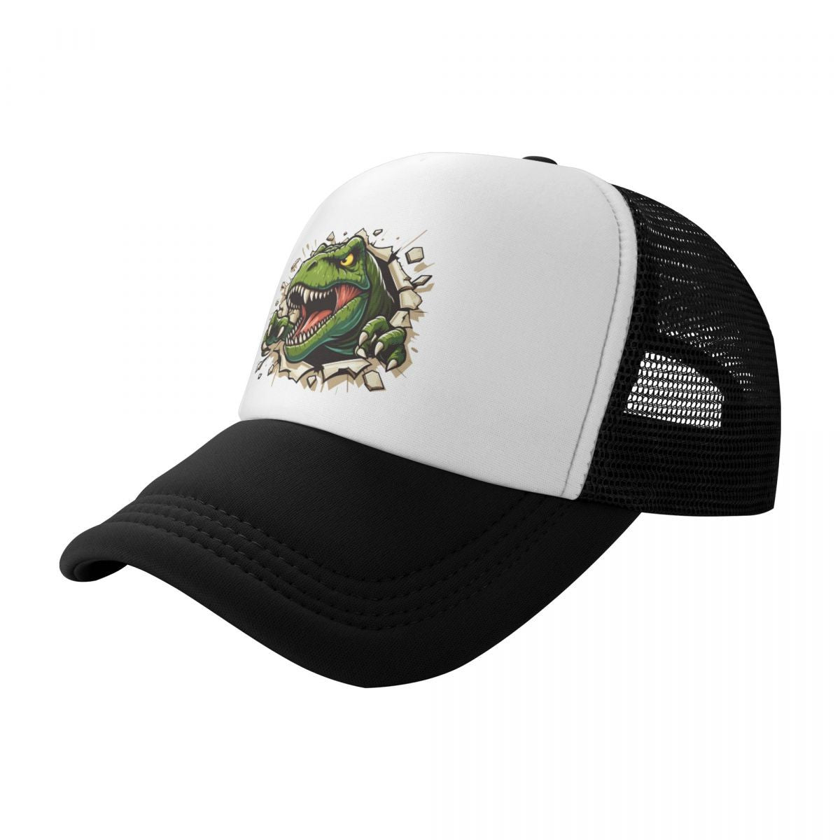 Personalized Wild T-rex Dinosaur Roars Baseball Cap Men Women Breathable Trucker Hat Outdoor Snapback Caps