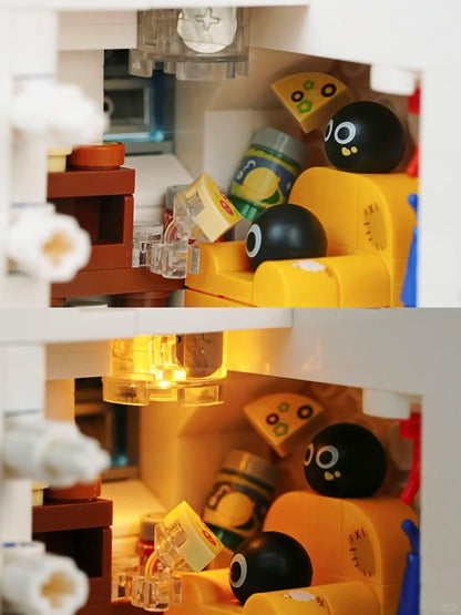 Especialista Criativo MOC Bloco de Montar Mecânico Dente Modelo de Estrutura Oral com LED Brinquedo Educacional para Crianças Presente de Natal