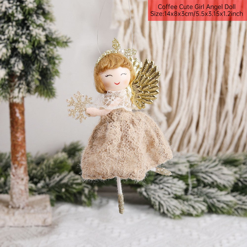 New Year 2024 Christmas Angel Dolls Xmas Tree Pendant Ornaments Navidad 2022 Christmas Decoration for Home Natal Gifts Noel Deco