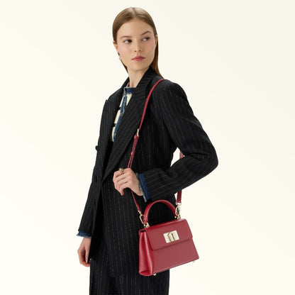 Best Seller 1927 Top Handle Mini Highest Quality Textured Leather Arch Turnlock Closure Shoulder Bag Luxury Brand Crossbody Bag