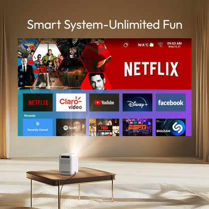 Projetor BYINTEK LOVE U4 4K Smart 1080P Mini Home Theater Vídeo Android WIFI para Smartphone Cinema