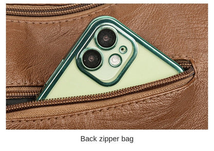 New Arrival Crossbody Shoulder Bag Soft Washed Leather Women's Mini Bag Versatile Handbag