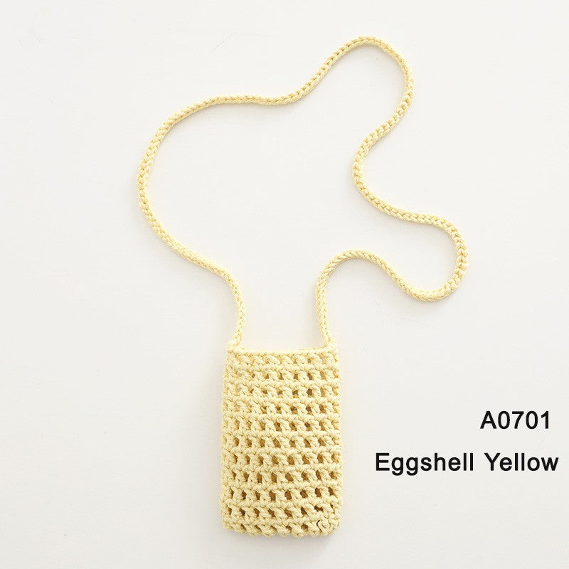 Handmade Crossbody Phone Purse - Openwork Shell Design Tote, Handmade Crossbody Phone Purse,Crochet Beach Bag