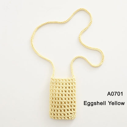 Handmade Crossbody Phone Purse - Openwork Shell Design Tote, Handmade Crossbody Phone Purse,Crochet Beach Bag