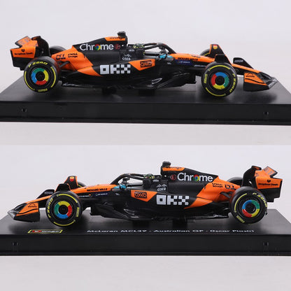 Burago 1:43 2025 McLaren MCL39 F1 Carro de Corrida Edição de Capa Dura Nº 4/Nº 81 Modelo de Carro em Liga