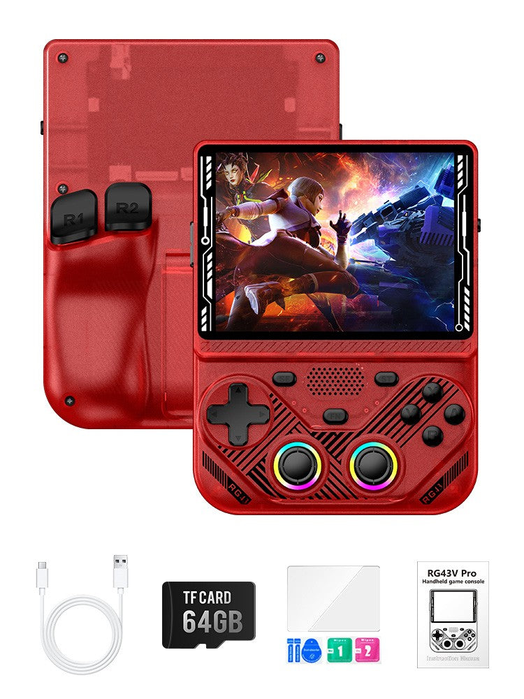 AISLPC RG43V PRO Handheld Game Console Dual System 4.3"IPS Screen WIFI 6 RK3562 Chip 22000+Games Portable Pocket Video Player