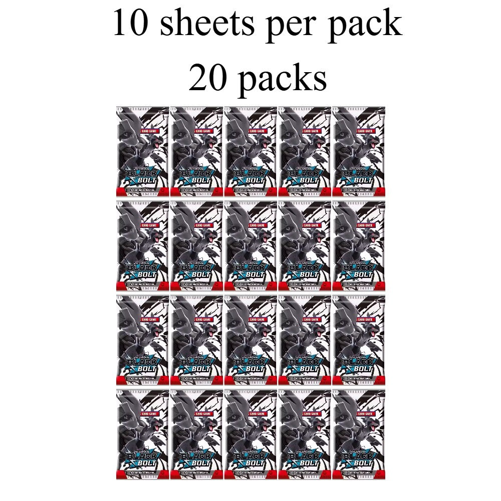 Novos jogos 4-36Pacote de Cartas Pokémon em Inglês Caixa de Booster Black Bolt White Flare Cartas de Batalha Pokémon Troca de Jogo Presente