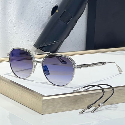 Óculos de Sol INS Gold Green de Luxo Masculino, Design de Marca, Oval, Liga, Alta Qualidade, Feminino, Pernas Duplas Especiais, Lentes Intercambiáveis, Proteção UV400