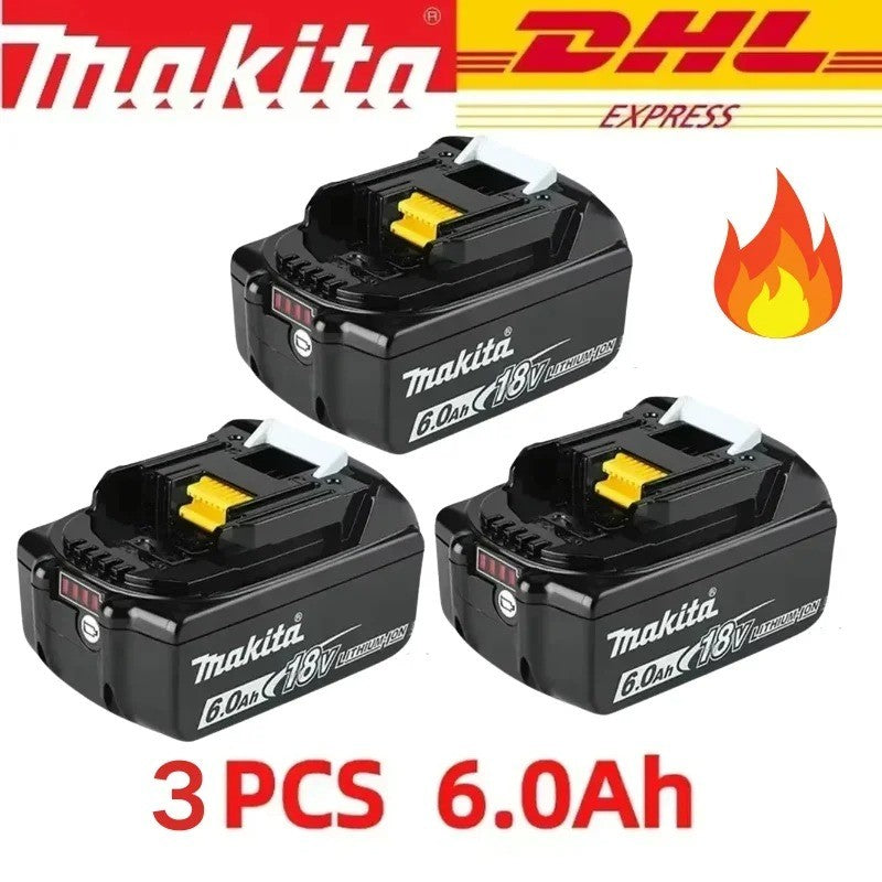 Bateria Recarregável Original Makita 18V 9Ah 6Ah 5Ah para Ferramentas Elétricas Makita Bateria de íons de lítio 18v de Substituição + carregador + furadeira elétrica