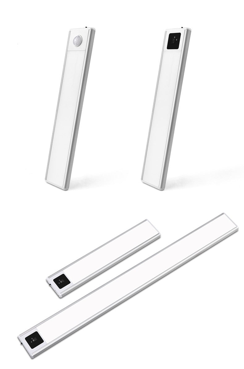 Ultra-thin USB LED Cabinet Light Hand Sweep / PIR Motion Sensor LED Rechargeable Aluminum kitchen Lamp Portable Night Lighting