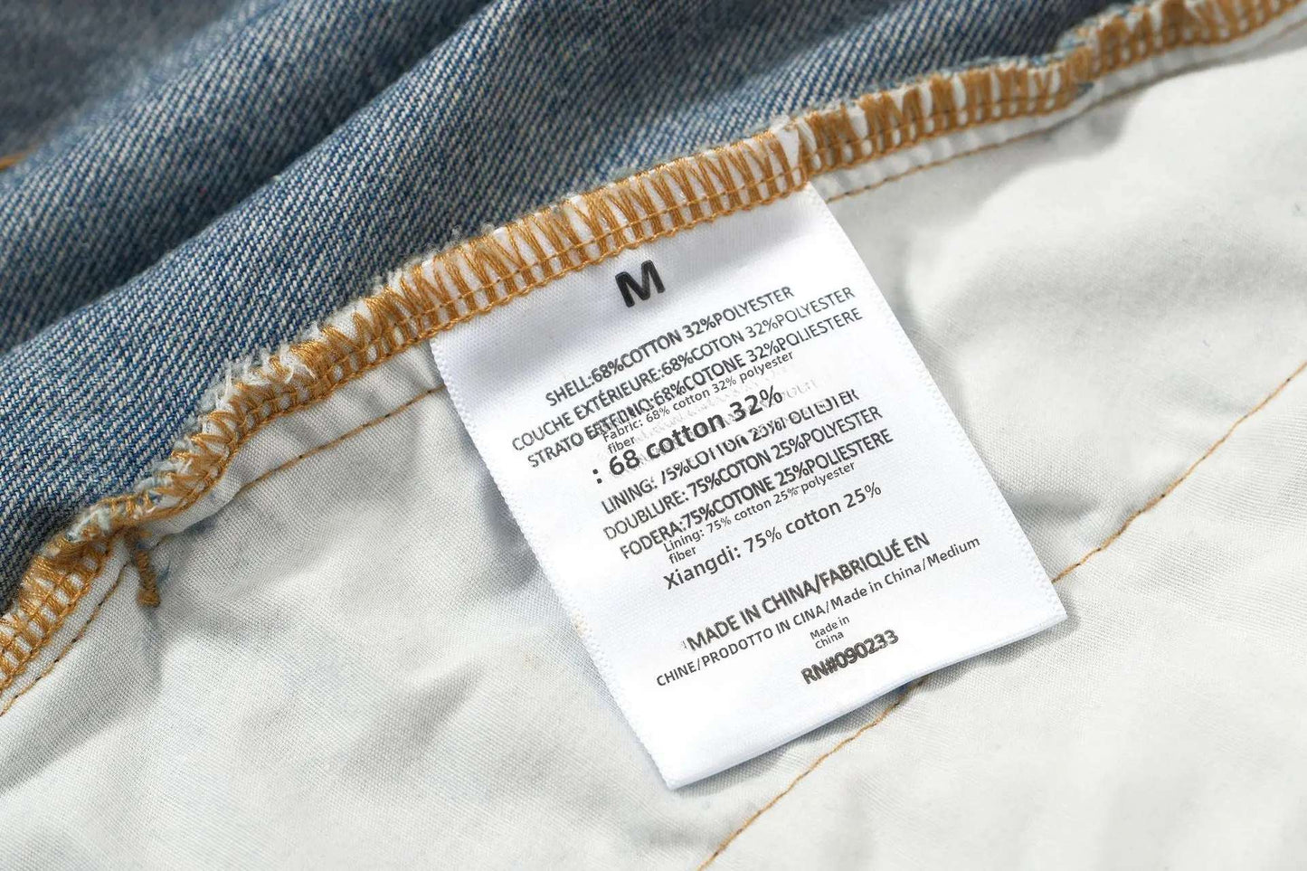 Cross-border Fog Essentials Men's Denim Straight-leg Pants American Style Washable Drawstring Elastic Waist Fit Bell Bottoms