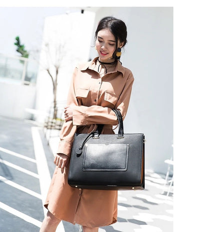 MOTAORA 2025 New Women Handbag Fashion Leather Shoulder Bag Ladies Large Capacity Messenger Bags Laptop Bag For 14" Macbook Air