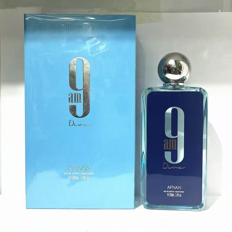 100ml Afnan 9AM 9PM Eau de Parfum Elixir Unissex Colônia Spray Perfume Masculino Feminino de Alta Qualidade Longa Duração Árabe