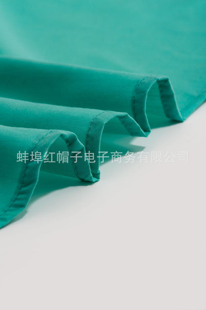 New 2025 Men's Summer Short Sleeve Solid Safari Shirt Loose Casual Cargo Shirt Double Pocket Lapel Button-up Men Work Shirt Tops