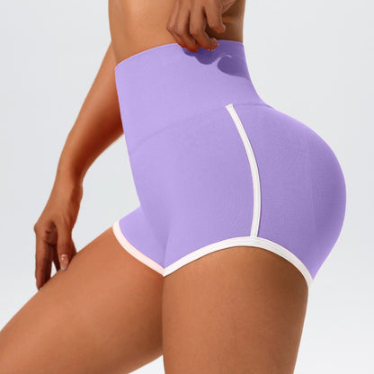 Women High Waist Yoga Shorts With Luminous Strips Sportswear Woman Gym Shorts Legging Fitness Running Activewear Workout Clothes