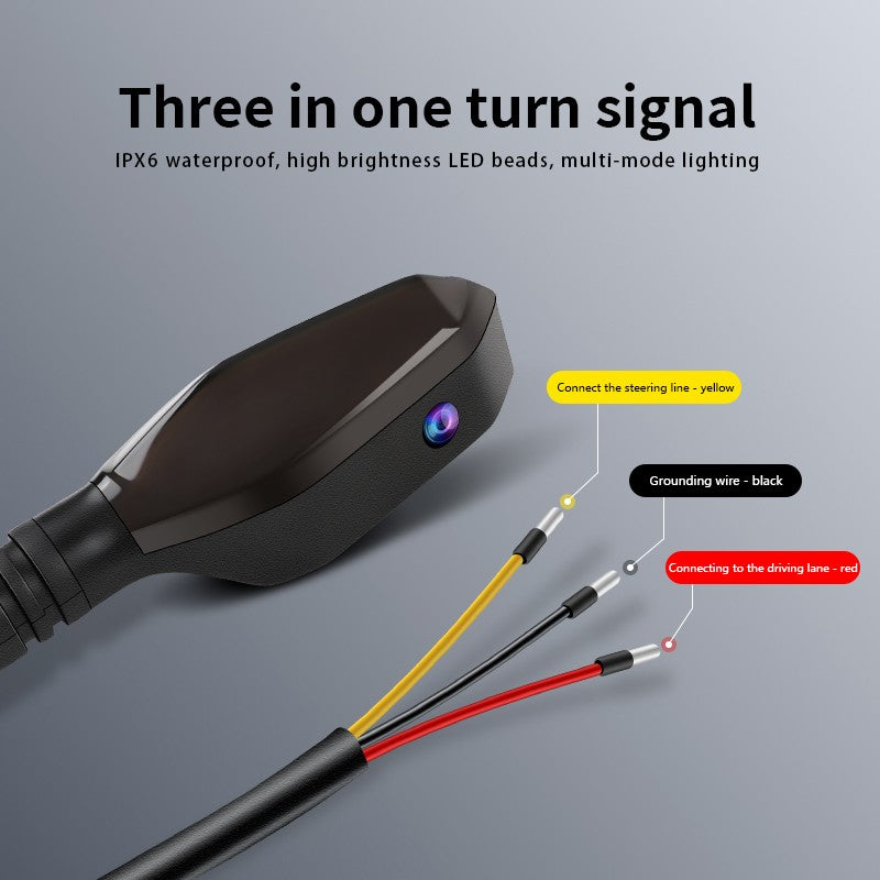 Motorcycle Turn Signal with Projection Turn Signal Motorcycle Light Led Environment Turn Signal Light Highlight Warning Light