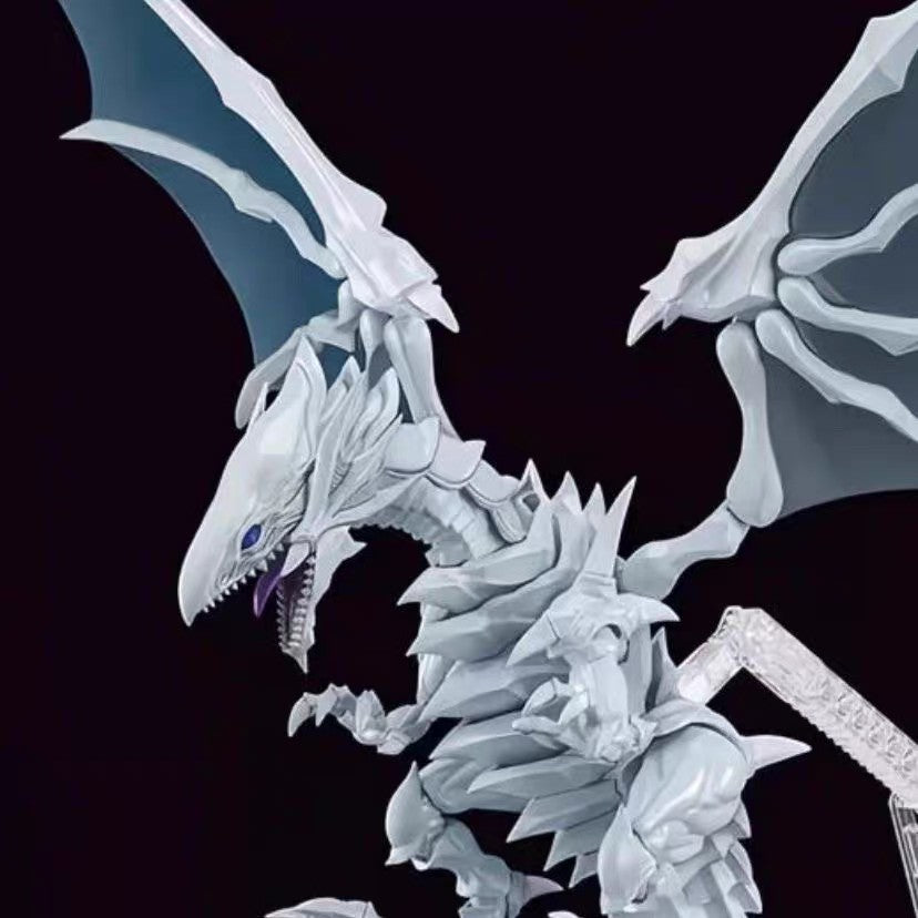?New-Hot?Yu-Gi-Oh Arrogant Dragon Blue-Eyes White Dragon  Assembly Model Figure Desktop Decoration Holiday Birthday Gift