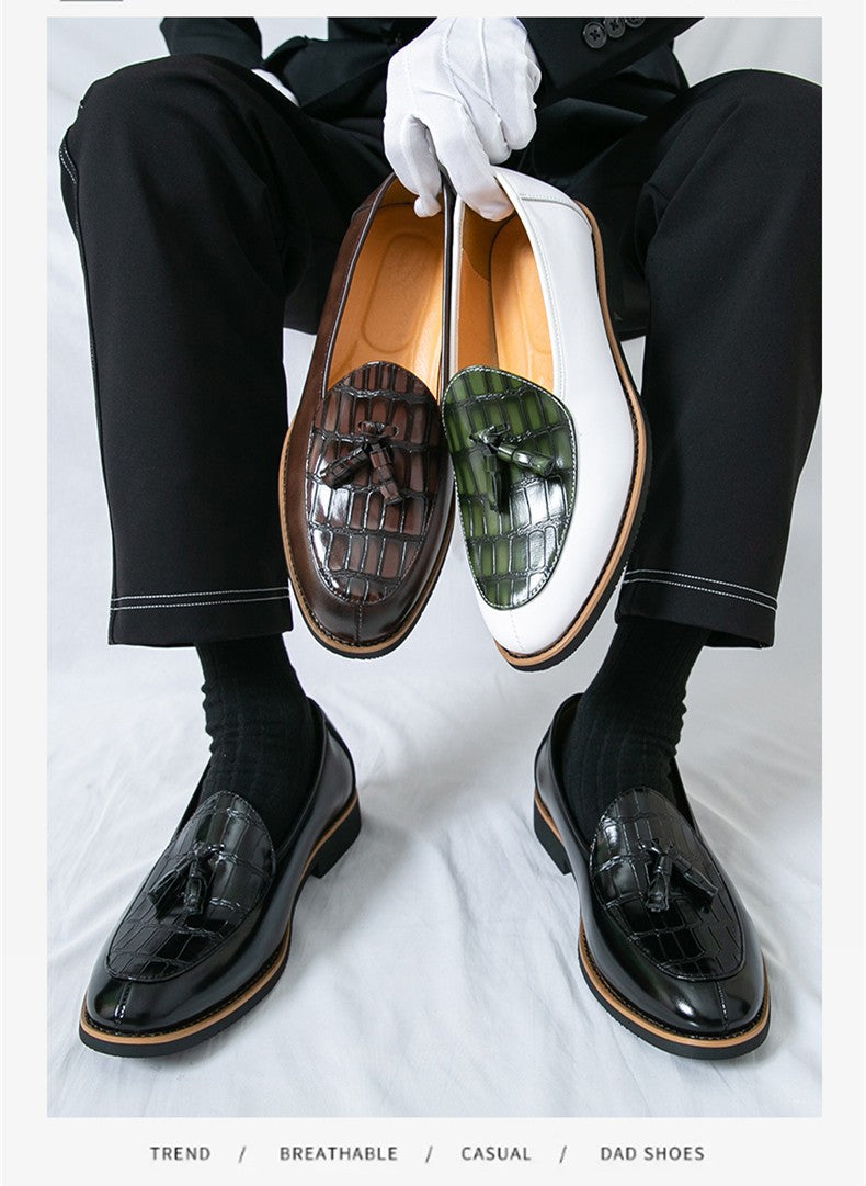 Big Size 47 Business Oxford Shoes Wedding Party Men Dress Shoes Breathable Leather Casual Men's Shoes British Style Loafers