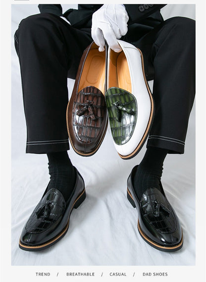 Big Size 47 Business Oxford Shoes Wedding Party Men Dress Shoes Breathable Leather Casual Men's Shoes British Style Loafers