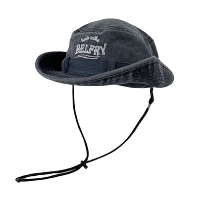 Chapéu de Montanhismo Masculino e Feminino de Algodão Lavado Vintage Bordado Chapéu de Pescador Proteção Solar para o Ar Livre Chapéu de Cowboy Ocidental