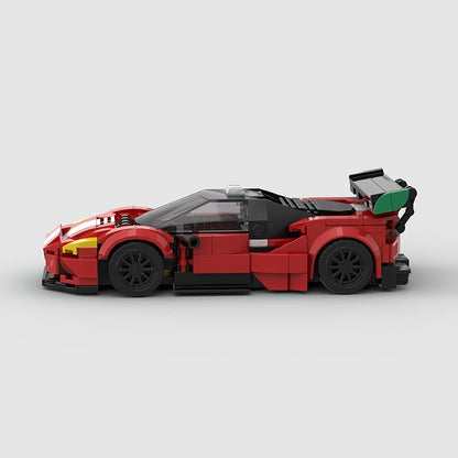 MOC Carro Esportivo de Corrida Veículo Cidade Speed Racer Modelo Técnico Blocos de Construção Tijolos Supercarro F1 Brinquedos Infantis Presentes para Meninos NSX