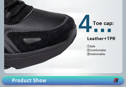 Baasploa Lightweight Running Shoes For Men's Designer Leather Casual Sneakers Lace Up Male Outdoor Sports Shoes Tennis