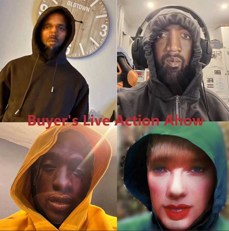 Cosplay 3D Printed Kanye Mask Stretch Mesh Full Face Mask Men Women Role Play Headdress Halloween Masquerade Balaclava Headdress