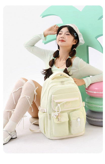 Conjunto de 4 peças de mochilas Oxford para estudantes de ensino médio de grande capacidade, mochilas escolares para adolescentes do ensino médio