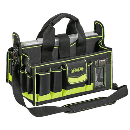 40-POCKETS Tool Tote, Tool Bag Organizer, Electrician Tool Bag, HVAC Tool Bag, Tool Caddy, Tool Bags for Electricians