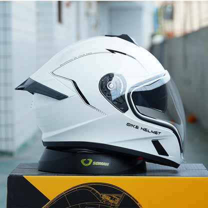 Capacete articulado para motociclistas, com dupla certificação 3C e DOT, e viseira dupla, importado da China