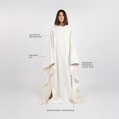 Eden Hoodie Unisex Oversized Hoodie Cloak light weight Super Warm Ultra-Soft Faux Fur Liner Winter Cloth Gift for Christmas