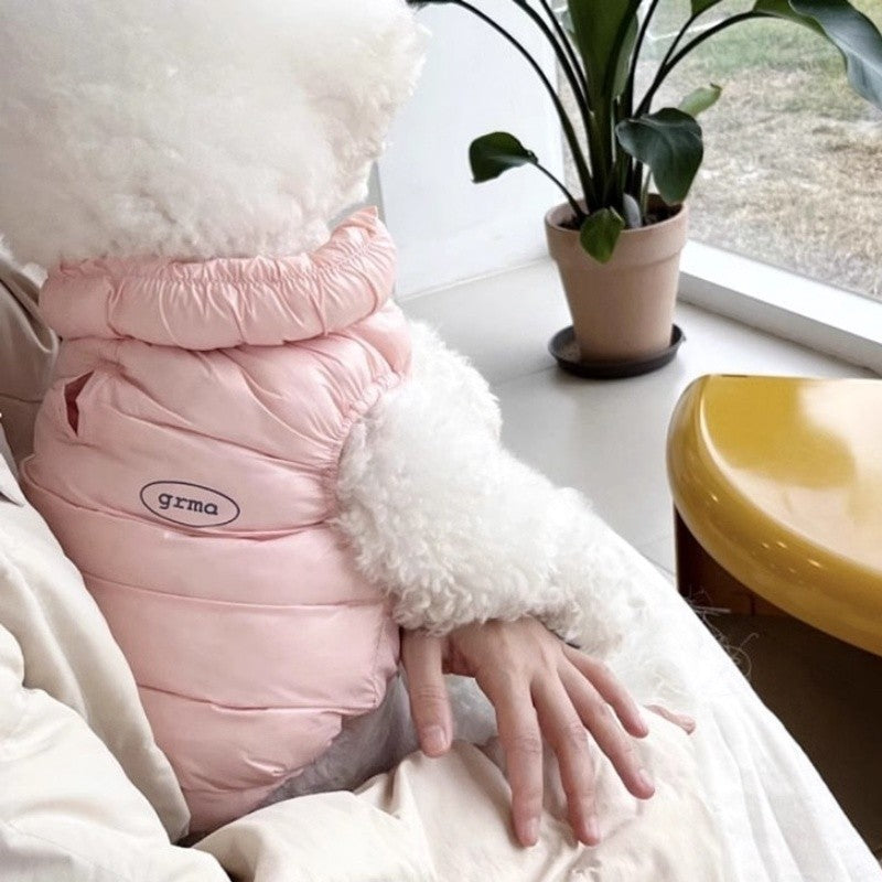Roupas Sólidas de Cachorro da Moda Casaco de Cachorro Quente e Macio Colete de Inverno para Filhotes Jaqueta Impermeável para Gatos Fantasias de Estimação Suprimentos para Chihuahua