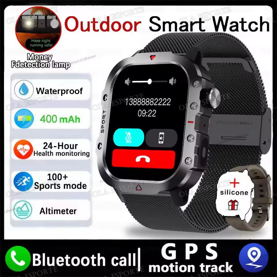 2025 New SmartWatch Men For Women Militray Outdoor GPS Track Sport Watches Heart Rate Sleep Waterproof Smart Watch IOS Android