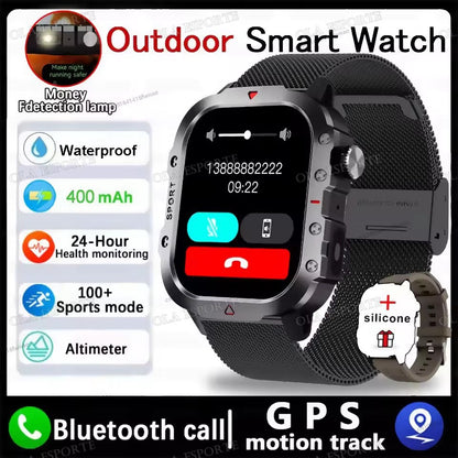 2025 New SmartWatch Men For Women Militray Outdoor GPS Track Sport Watches Heart Rate Sleep Waterproof Smart Watch IOS Android
