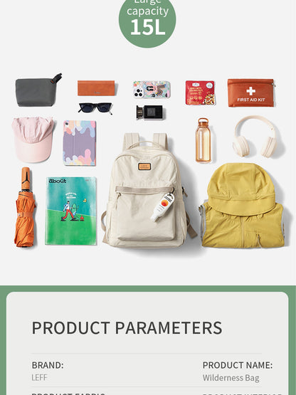 LEFF New Fashion Backpack For Women High Quality Outdoor Travel Waterproof Backpacks Laptop Commuting Bag High End Female Bags