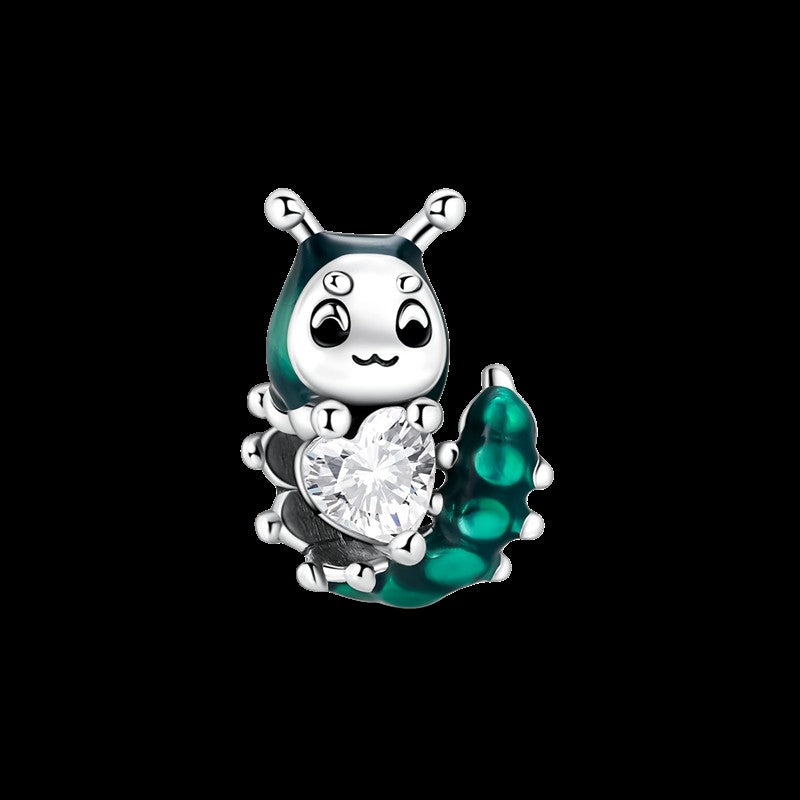 925 Sterling Silver Green Series Flower Tree Apple Pendant DIY Fine Beads Fit Original Charms Bracelet Women Jewelry Diy