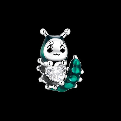 925 Sterling Silver Green Series Flower Tree Apple Pendant DIY Fine Beads Fit Original Charms Bracelet Women Jewelry Diy