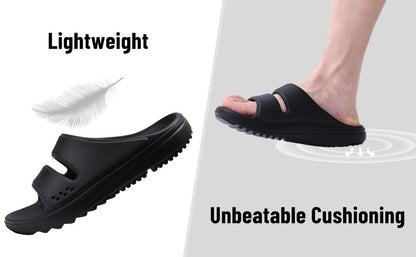 Kidmi Men Recovery Slides Women Arch Support Slides Summer Beach Sandals Light Orthotic Men Sandals Outdoor Breathable Sandals