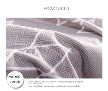 3PC 100% Cotton Duvet Cover Set Striped Printing 1PC Duvet Cover 2PC Pillowcase Cotton Soft Skin Friendly Bedding