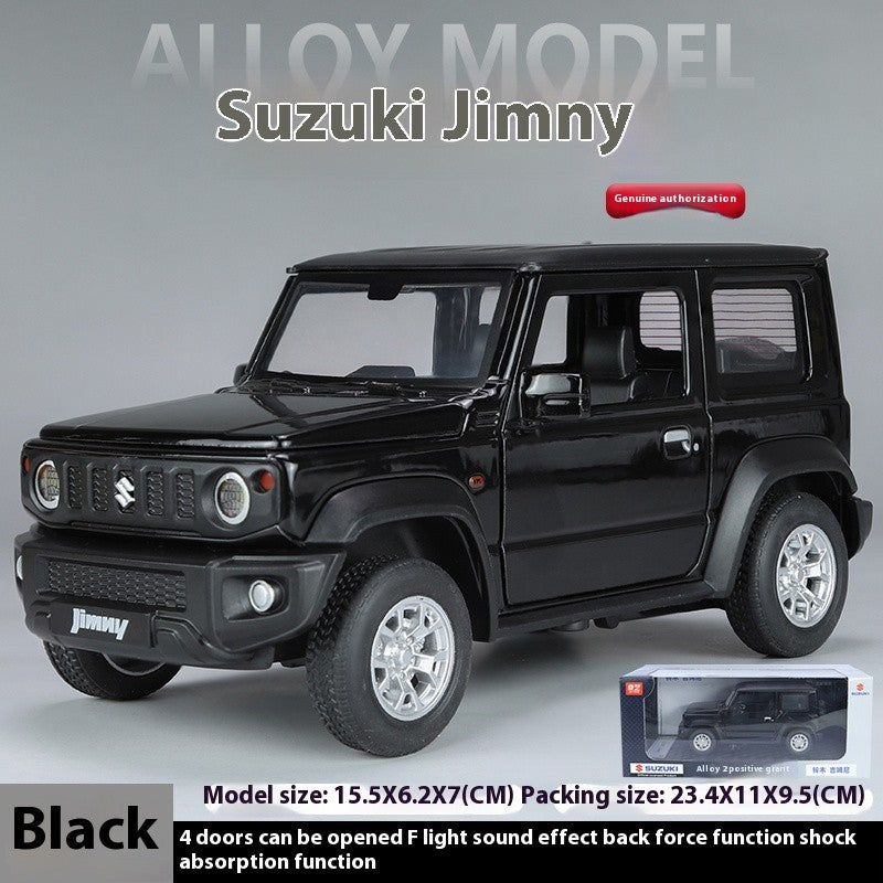 Miniaturas 1/24 Suzuki Jimny SUV Liga Off Road Modelo Diecast Puxar para Trás Brinquedo Infantil Presente Para Crianças Presente de Aniversário Para Namorado