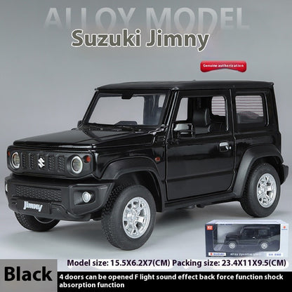 Miniaturas 1/24 Suzuki Jimny SUV Liga Off Road Modelo Diecast Puxar para Trás Brinquedo Infantil Presente Para Crianças Presente de Aniversário Para Namorado