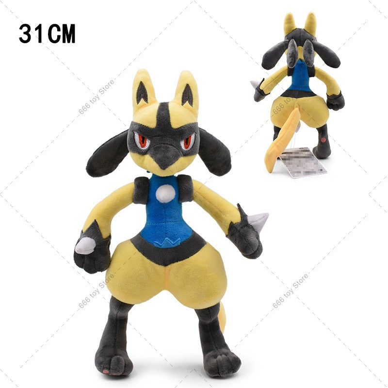 7 Styles Pokemon Plush Riolu Mega Lucario Shiny Lucario Stuffed Doll Toy Cute Peluche Toy Christmas Halloween Gifts